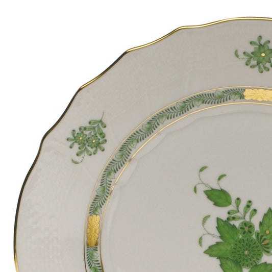 Herend Chinese Bouquet Green Bread And Butter Plate
