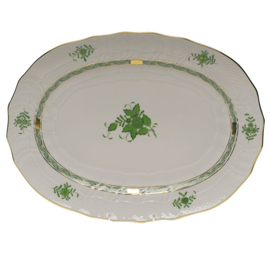 Herend Chinese Bouquet Green Large Platter