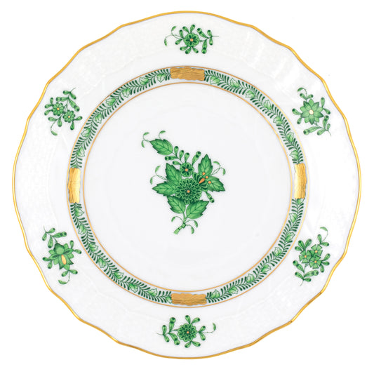 Herend Chinese Bouquet Green Bread And Butter Plate