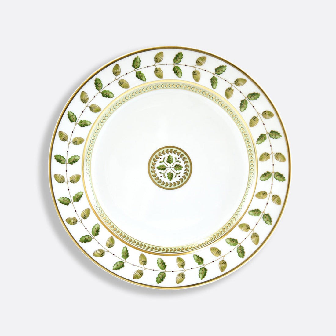 Bernardaud Constance Salad Plate | Green & Gold