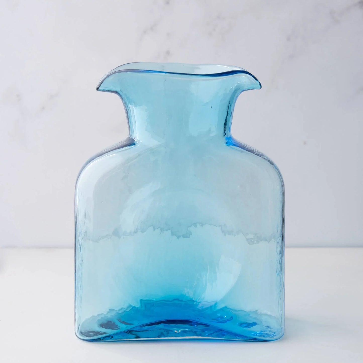 Blenko 384 Water Bottle Glass Ice Blue Vase | Large