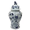 Blue and White Porcelain Temple Jar
