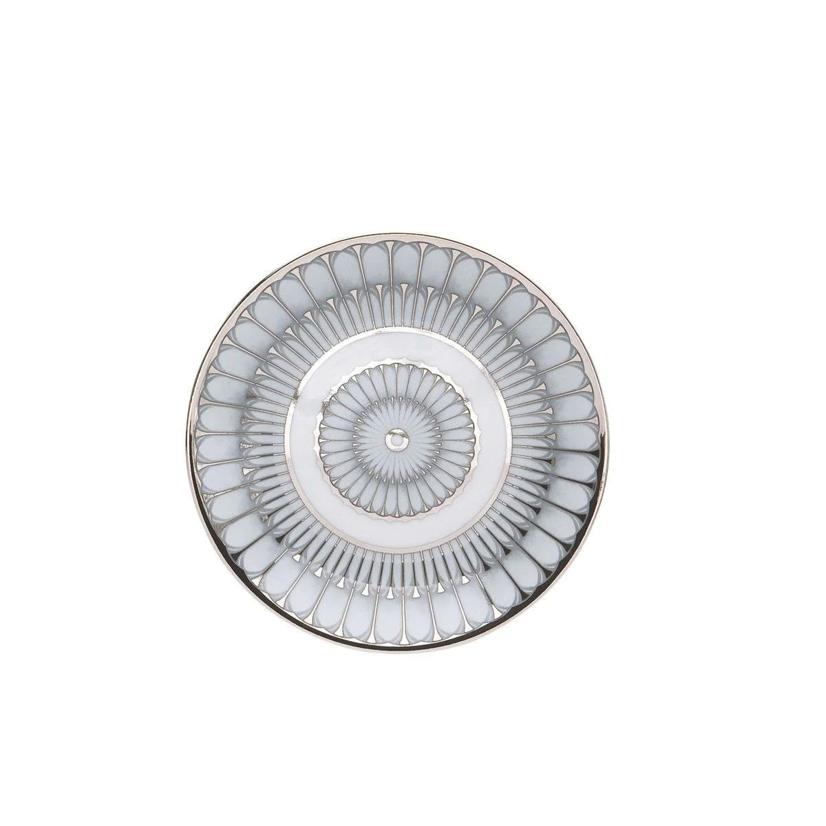 Deshoulieres Arcades Porcelain Bread & Butter Plate | Grey & Platinum
