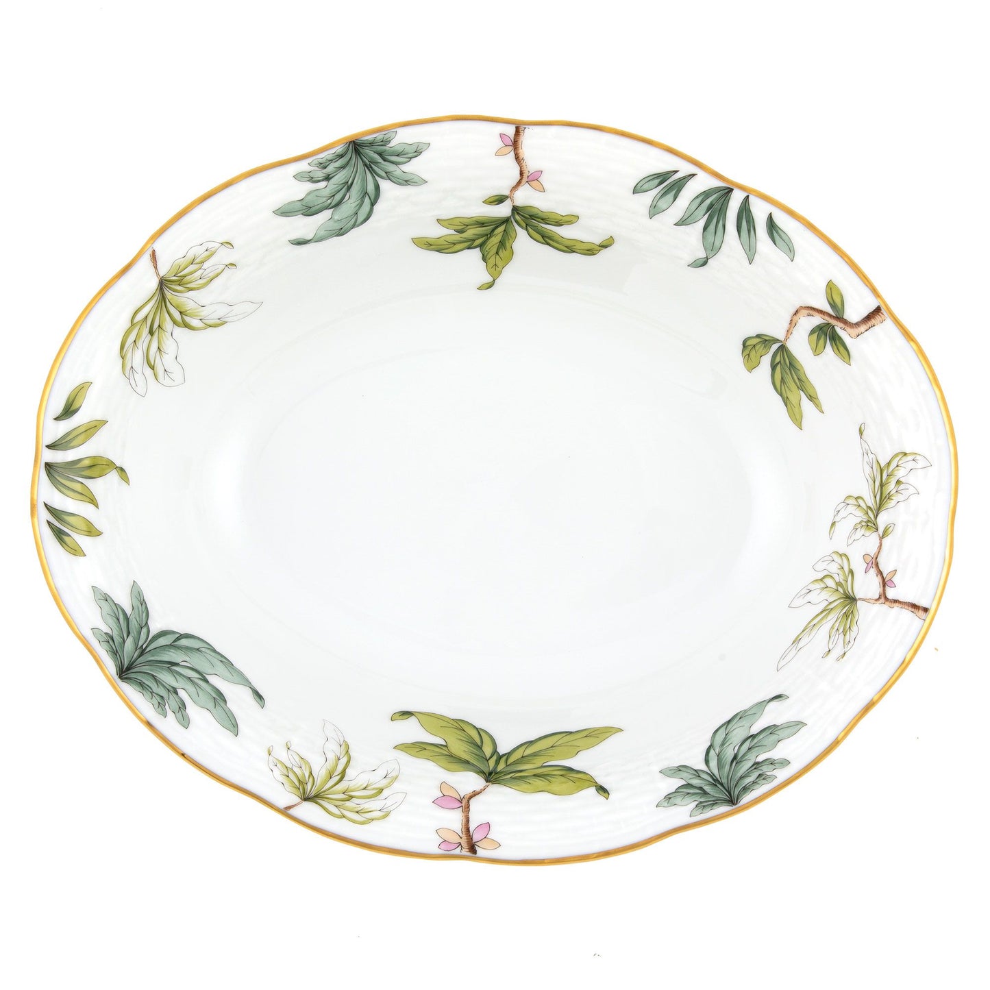 Herend Foret Garland Oval Vegetable Dish