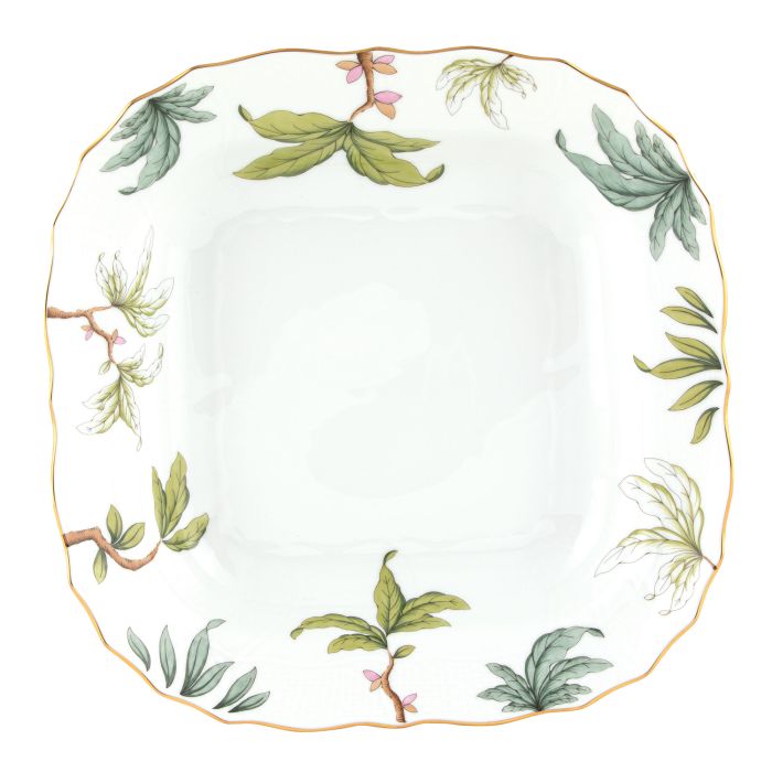 Herend Foret Garland Square Fruit Dish