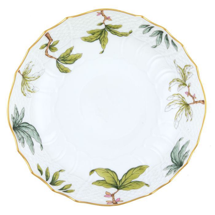 Herend Foret Garland Scalloped Dinner Bowl