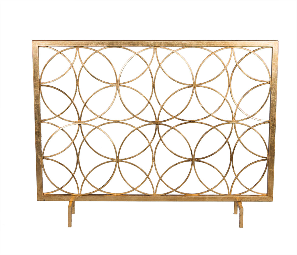 Antique Gold "Circles" Firescreen