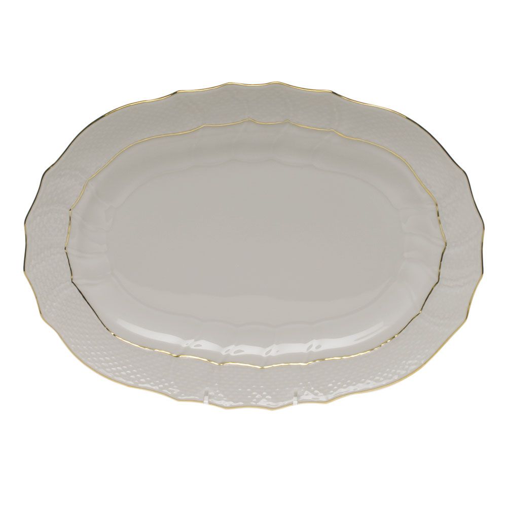 Herend Golden Edge Platter 13 inches