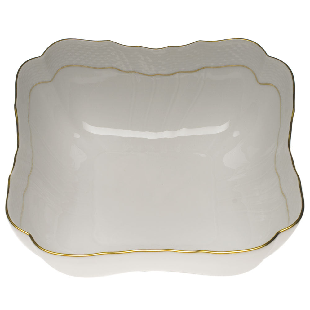 Herend Golden Edge Square Bowl
