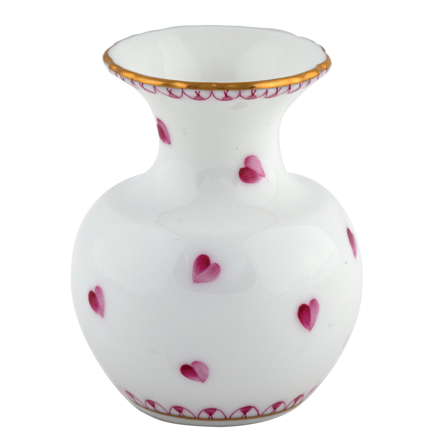 Herend Heart Vase