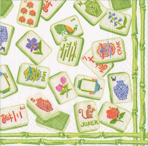 Mahjong Cocktail Napkins
