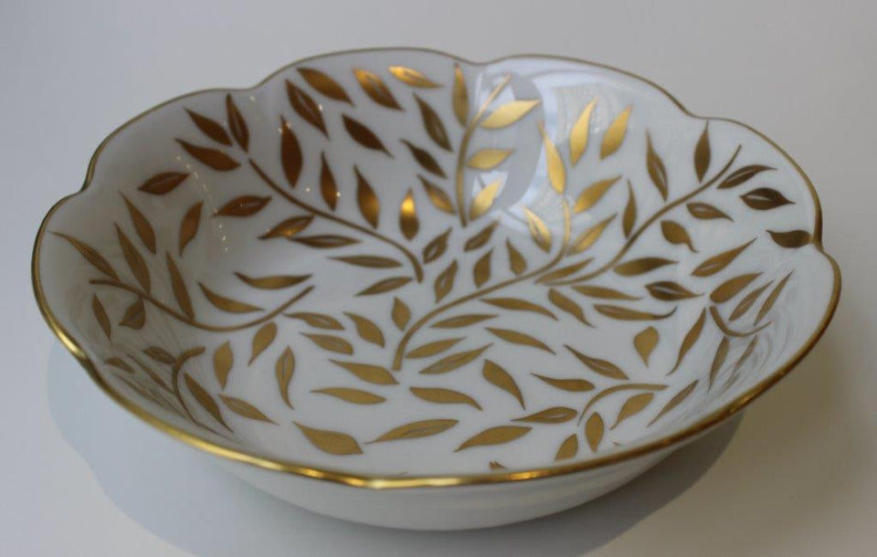 Royal Limoges Nymphea Olivier Gold Soup and Ceral Bowl
