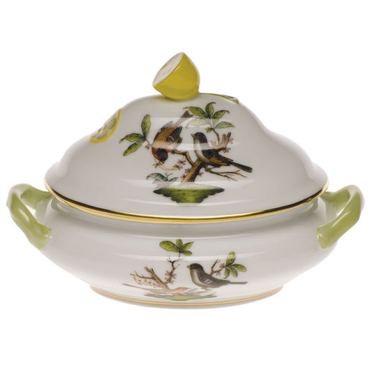 Herend Rothschild Bird Mini Tureen with Lemon