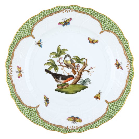 Herend Rothschild Bird Green Dinner Plate