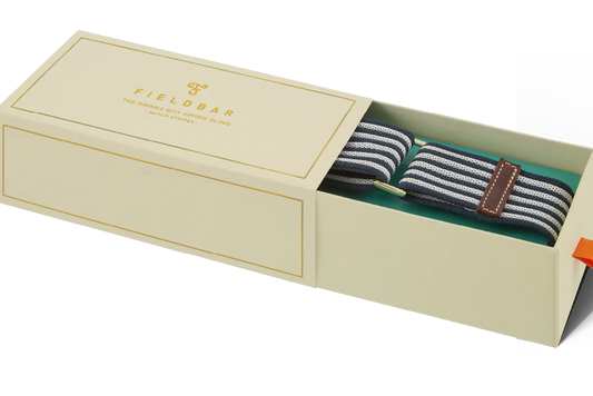 Fieldbar Drinks Box Swing Sling Navy Blue and White Stripe