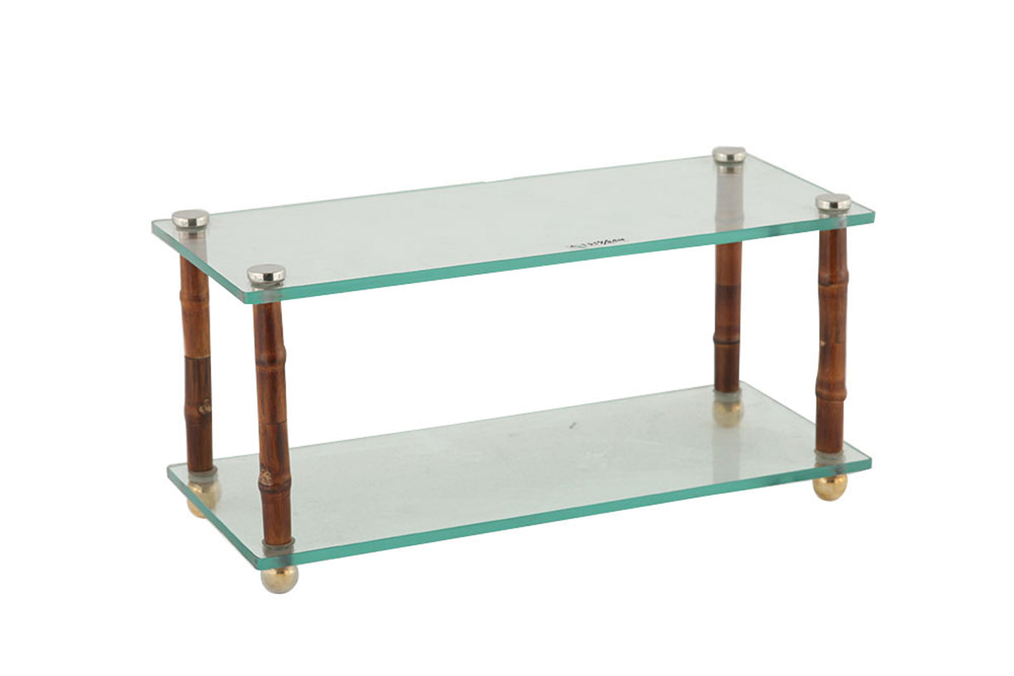 Bamboo Glass two Tier Shelf