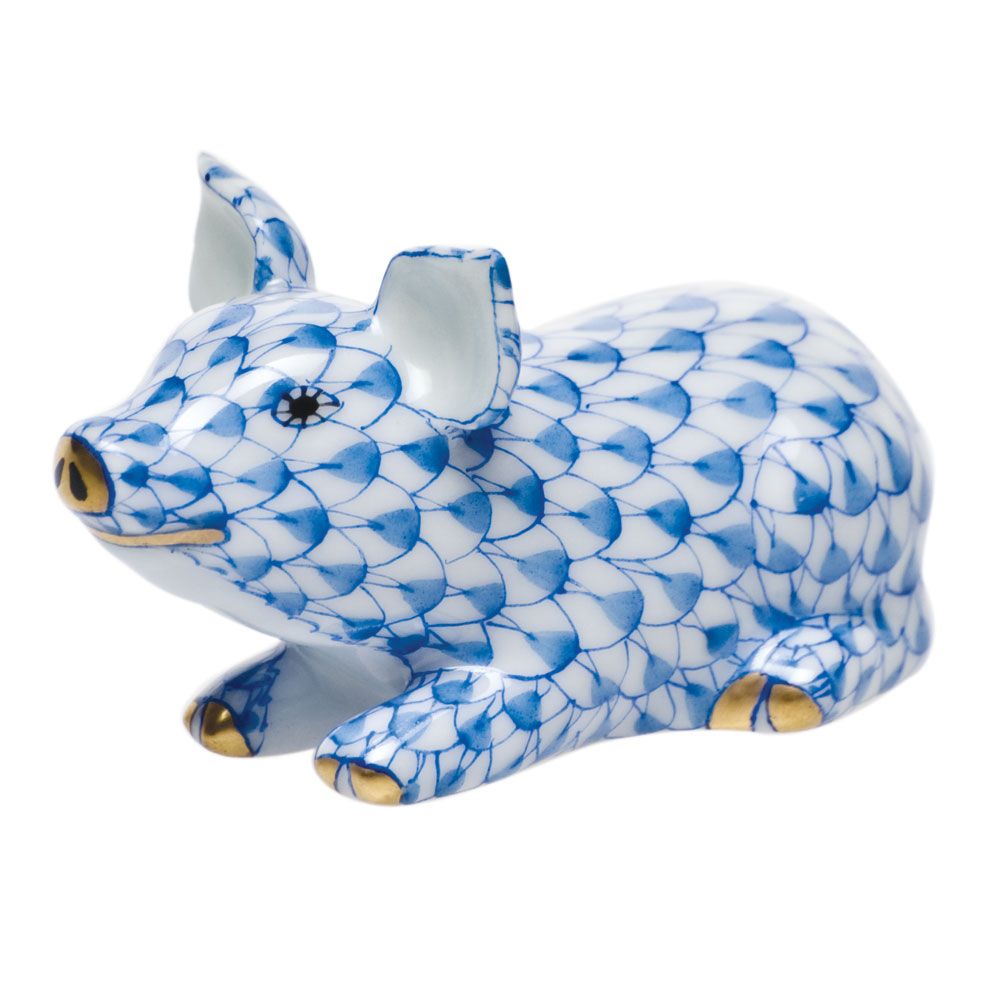 Herend Little Pig Lying