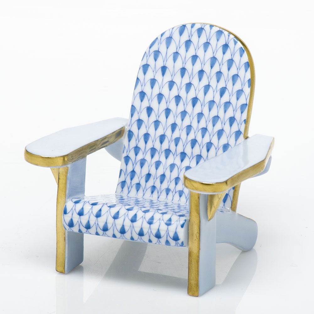 Herend Adirondack Chair Blues