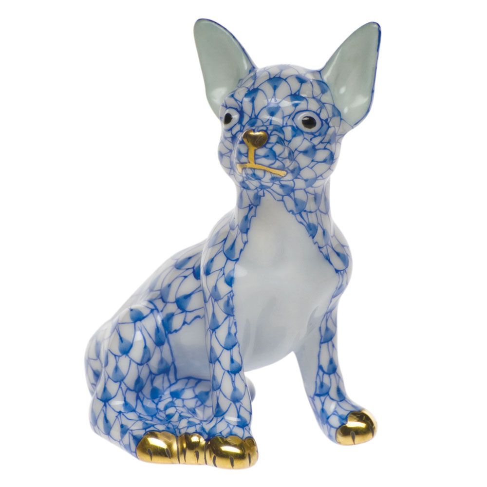 Herend Chihuahua Blue