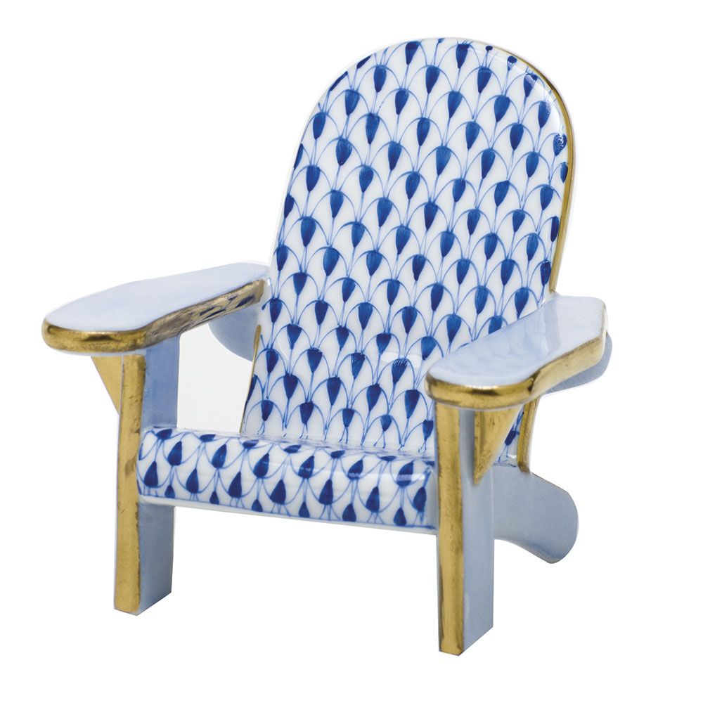 Herend Adirondack Chair Blues