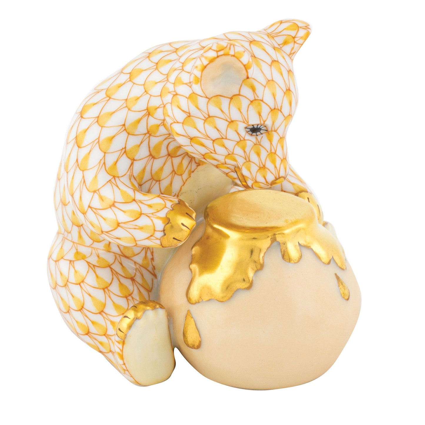 Herend Bear with Honey Pot