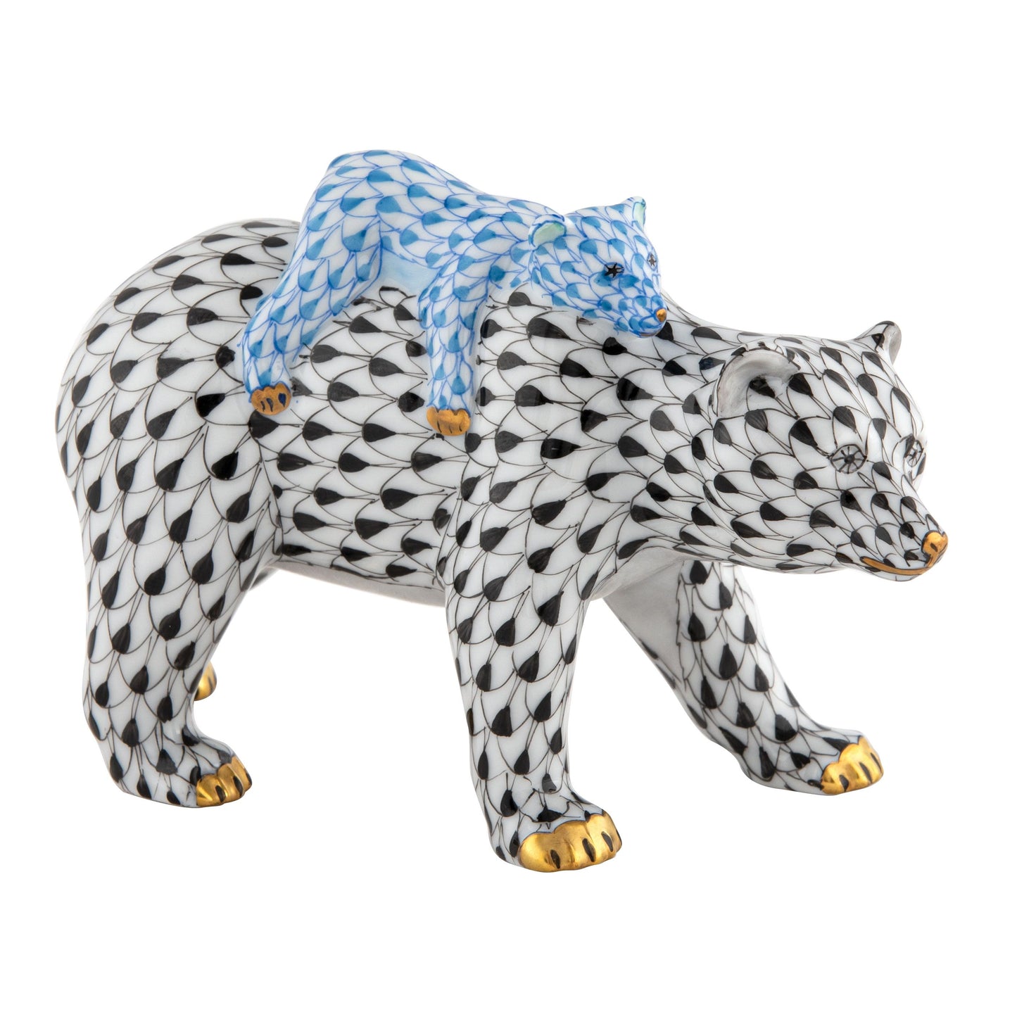 Herend Bear and Baby