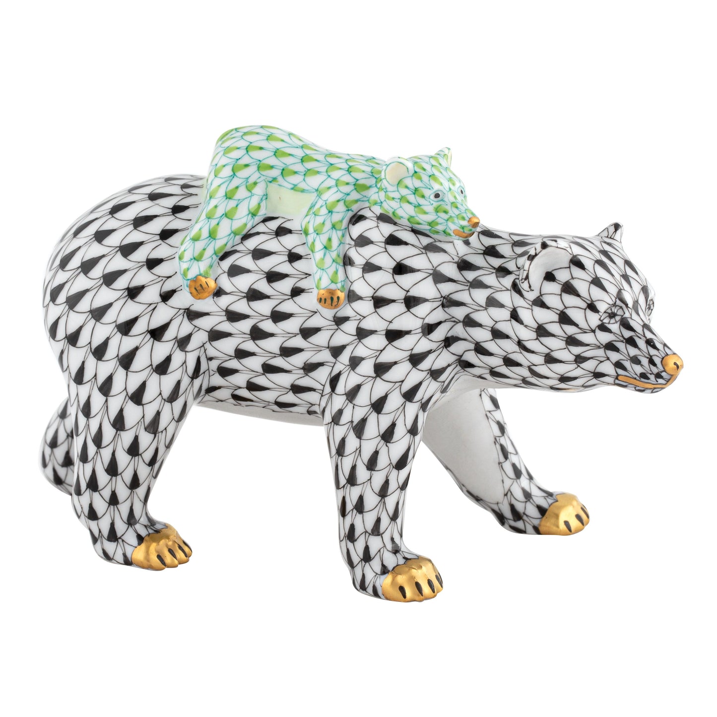 Herend Bear and Baby