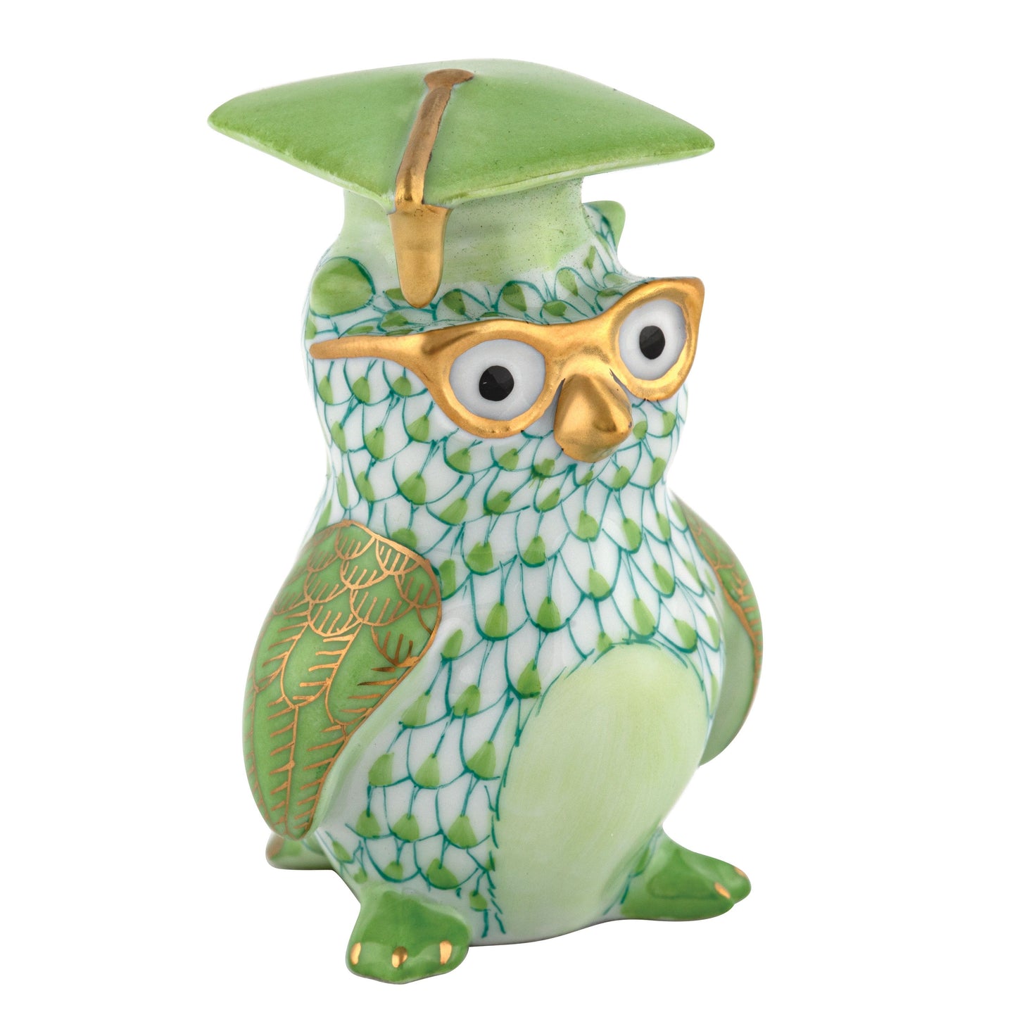 Herend Graduation Owl Keylime