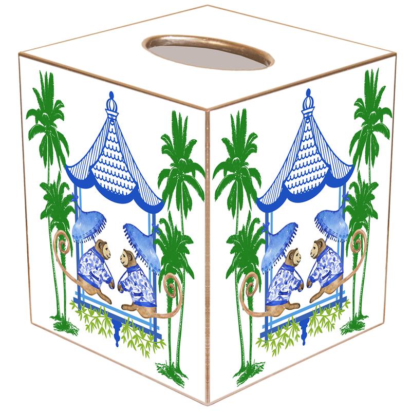 Monkey and Palm Trees Tissue Box Cover