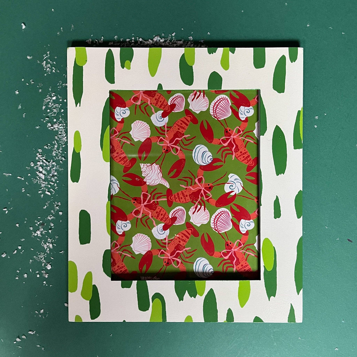 Green Brushstroke 8x 10 Photo Frame | Gifts | Fathers Day