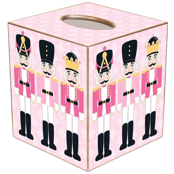 Pink Nutcracker Tissue Box Cover