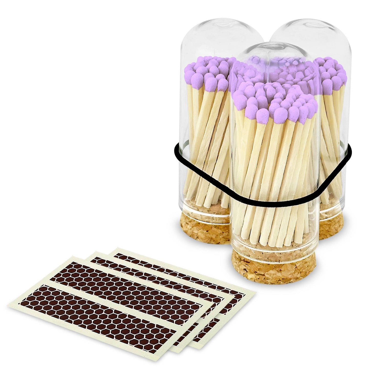 2" Matches + Mini Cloche - Colors of Your Choice + Strikers: White Tip