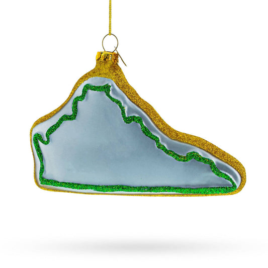 State of Virginia, USA Blown Glass Ornament