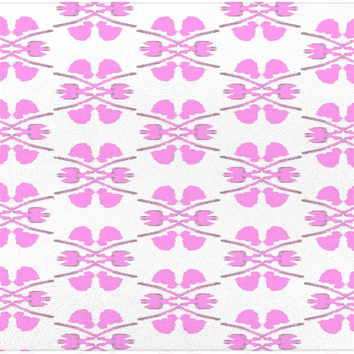 Laura Park Clover Pink Glass Cutting Board