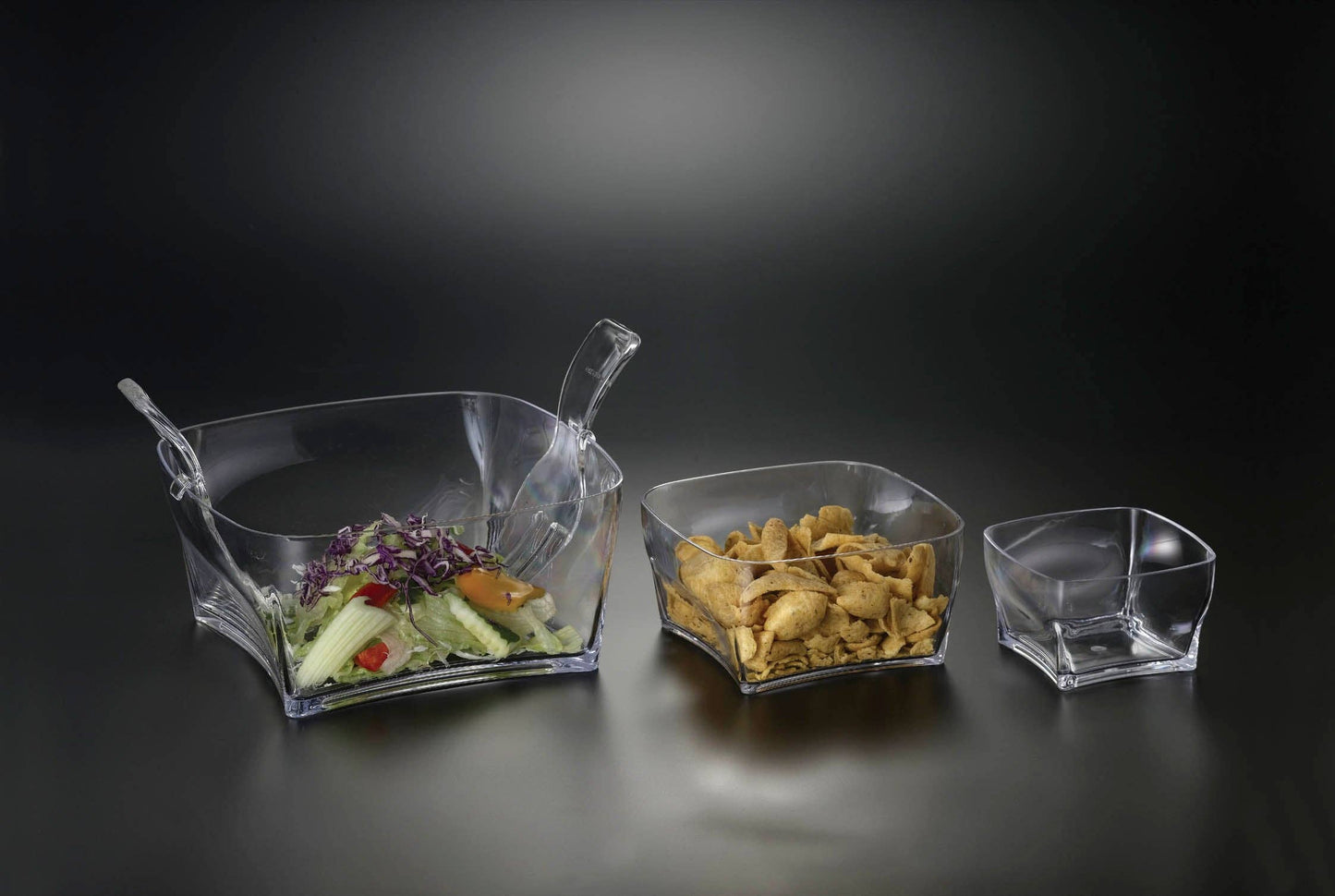 Square Large Salad Bowl Acrylic