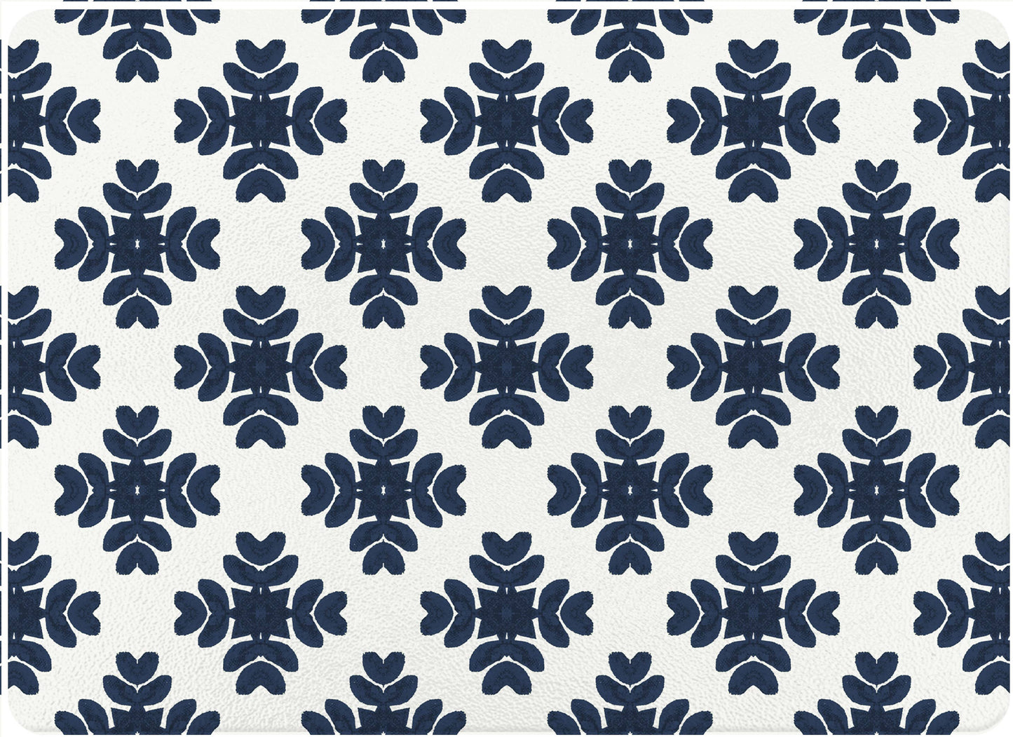 GB7844- Brushstrokes Navy by Laura Park Glass Cutting Board: Small Rectangle(8" x 11")