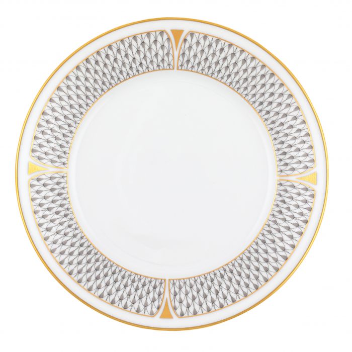 Herend Art Deco Gray Bread and Butter Plate
