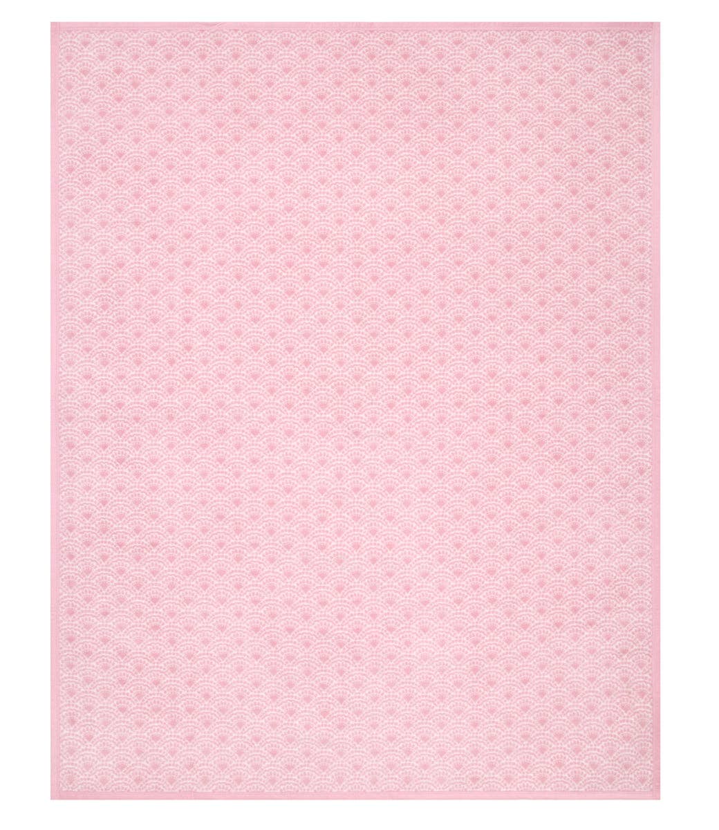 Seaside Scallops Blush Blanket: Original