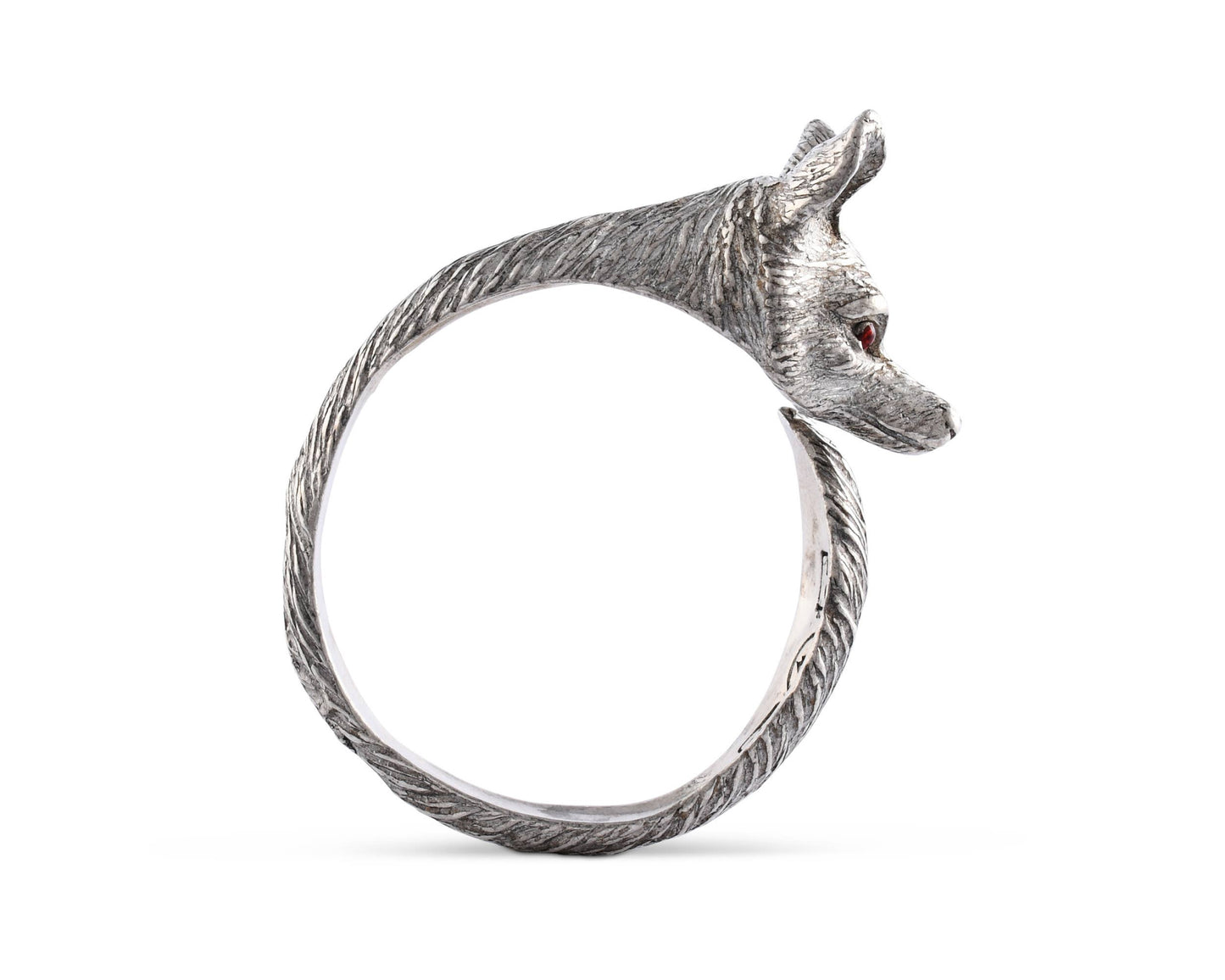 Pewter Fox Napkin Ring Pair