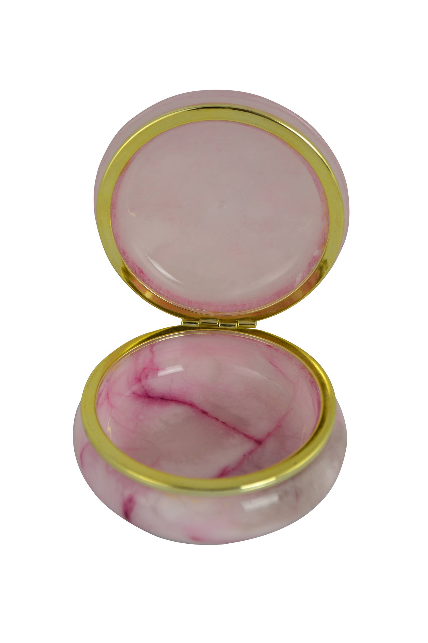 PINK ALABASTER TRINKET BOX