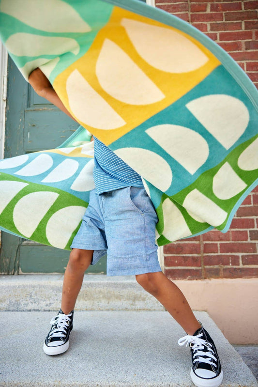 Half Moon Orion Blue Midi Blanket: Midi