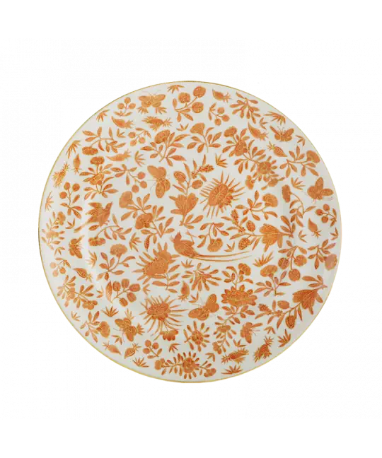 Mottahedeh Sacred Bird and Butterfly Dessert Plate