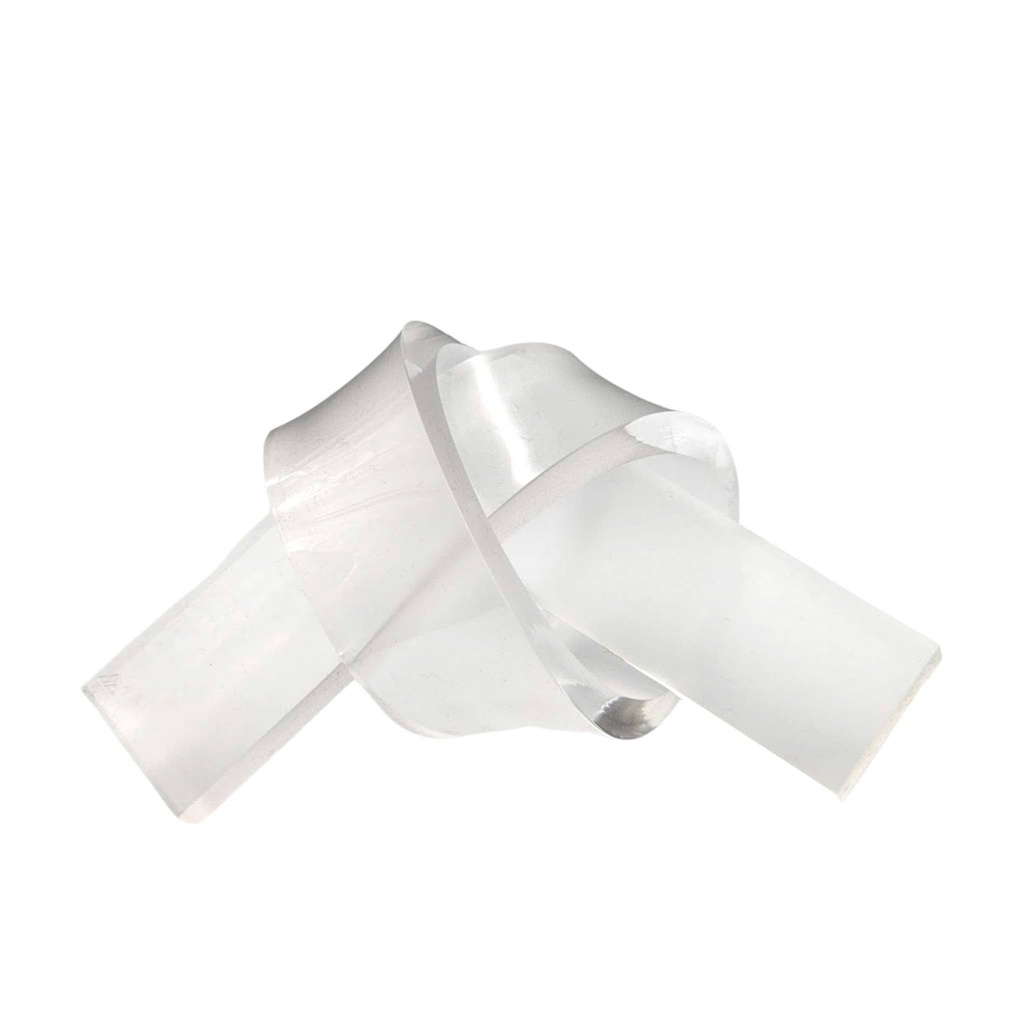 Acrylic Love Knot Frosted White