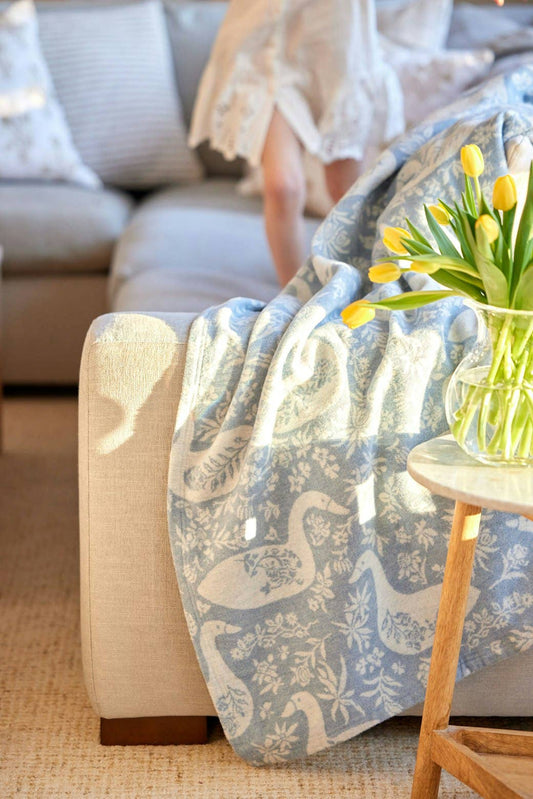 The Lightweight Blanket - Garden Geese: Lightweight