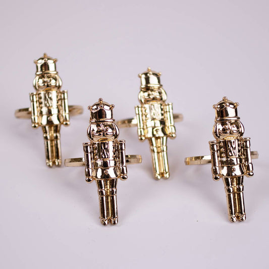 Nutcracker Napkin Rings Set of 4