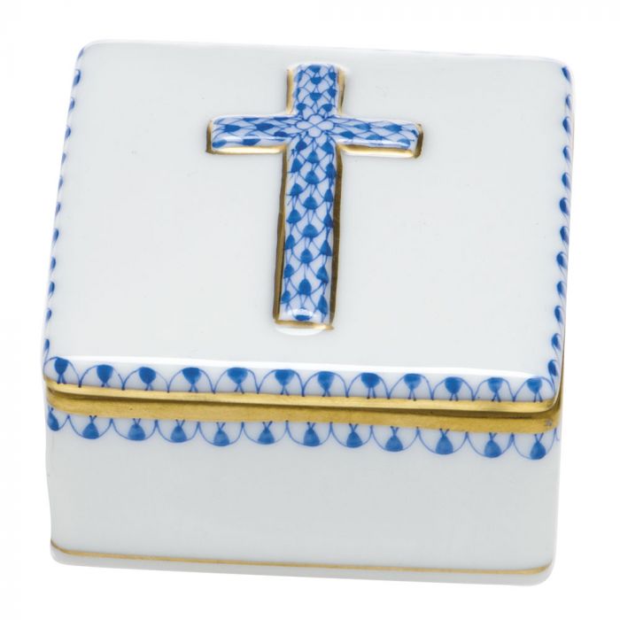 Herend Prayer Box Blue