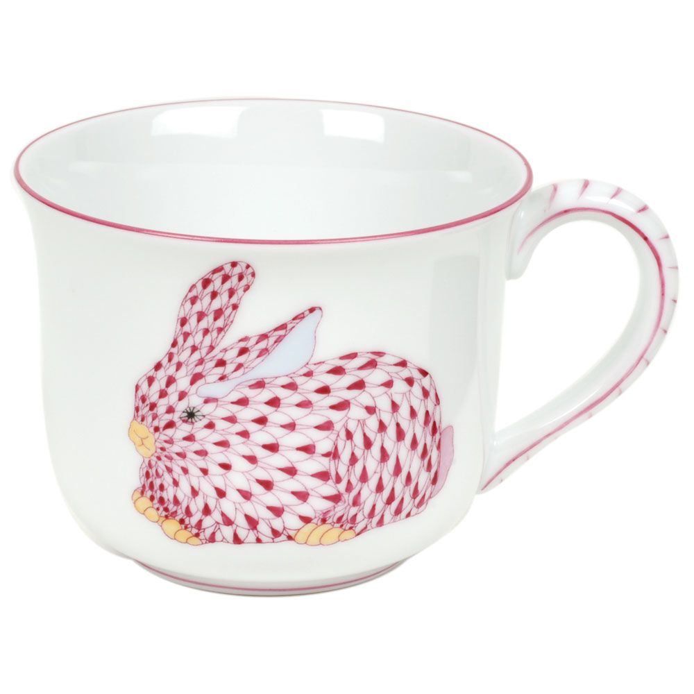 Herend Baby Mug Bunny Raspberry
