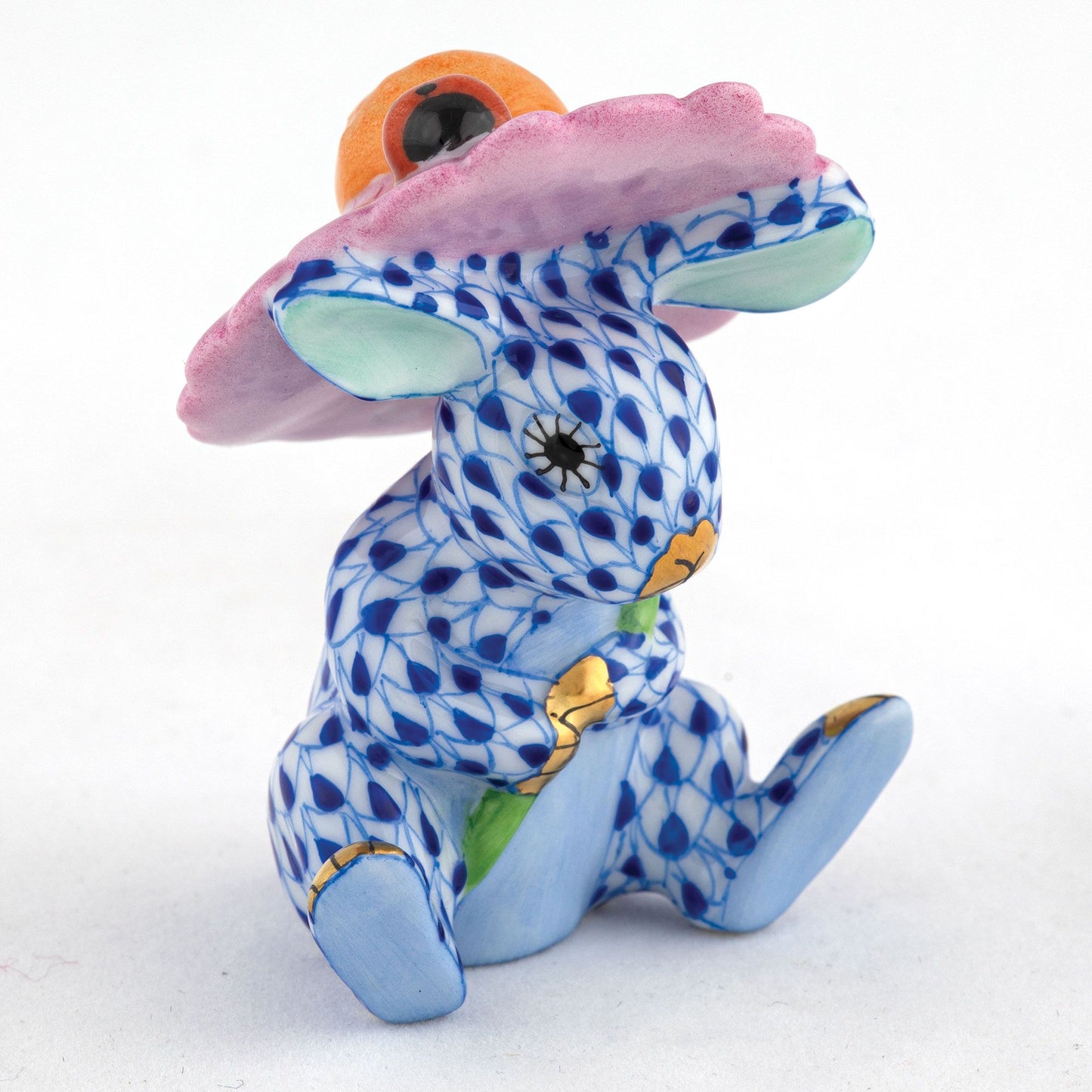 Herend Umbrella Bunny Sapphire