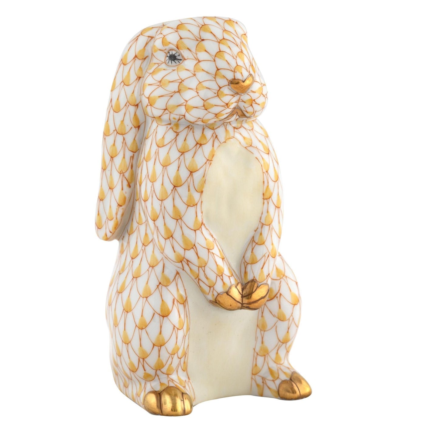 Herend Standing Lop Ear Bunny Butterscotch