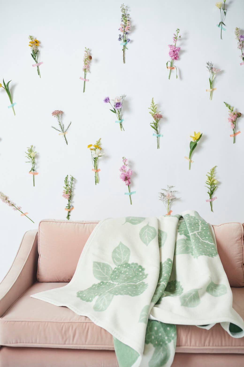 Hydrangeas Sage Blanket